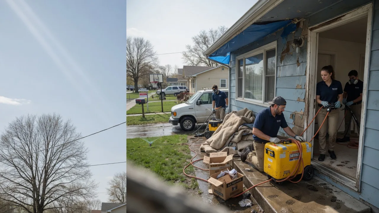 Basement Flood Cleanup in Mount Hope, KS near me